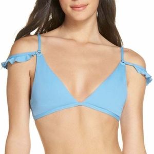 L*Space Kingsley Off Shoulder Ruffle Bikini Top